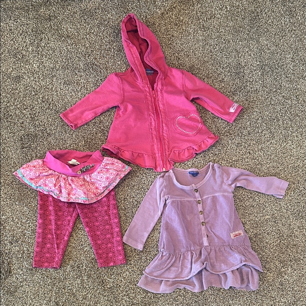 naartjie kids 12/18 3 pieces skirted leggings jacket dress